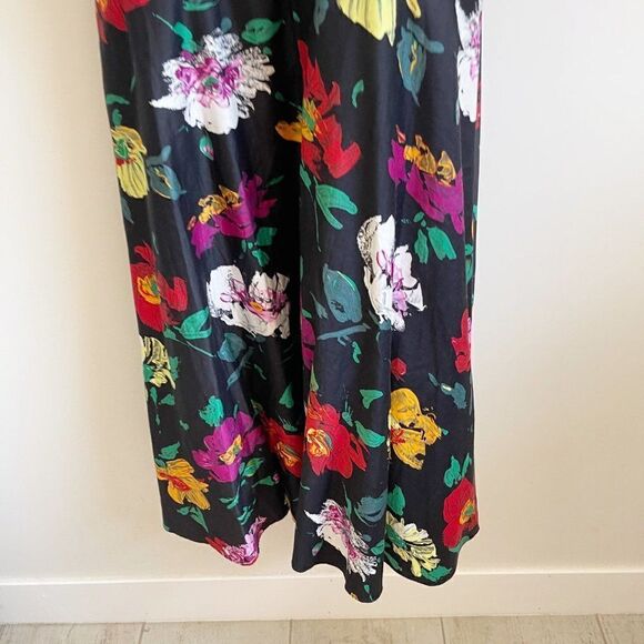 Ann Hobbs For Cattiva Vintage 80s Floral Off Shoulder Maxi Dress Size 8 - Picture 5 of 11